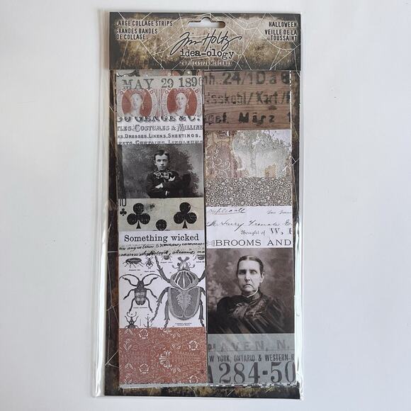 Tim Holtz idea-ology Halloween Sticker Book And Collage Strip Bundle - Picture 4 of 5